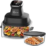 Extralink Heißluftfritteuse 4L Glas 1500W Airfryer Sichtfenster 60-200°C